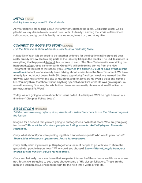 The Family of God (New Testament) – Large Group Lessons (Digital Download)